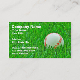 Baseball in Grass Visitekaartje