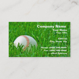 Baseball in Grass Visitekaartje