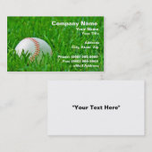 Baseball in Grass Visitekaartje (Voorkant / Achterkant)