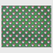 Baseball in het kerstfeest cadeaupapier (Vlak)