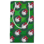 Baseball in het kerstfeest klein cadeauzakje (Voorkant)