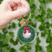 Baseball in kerstmis sleutelhanger (Hand)