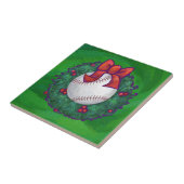 Baseball in kerstmis tegeltje (Zijkant)