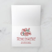 Baseball in Santa Hat Christmas Feestdagen Kaart (Binnen)