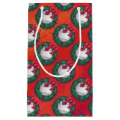 Baseball in Wreath op Red Klein Cadeauzakje (Voorkant)