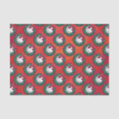 Baseball in Wreath op Red Tissuepapier (Voorkant)