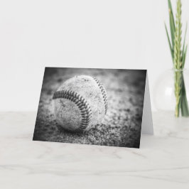 Baseball in zwart-wit kaart