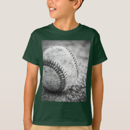 Baseball in zwart-wit t-shirt
