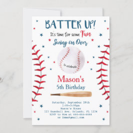 Baseball Invitation, Baseball Invites, Baseball Kaart