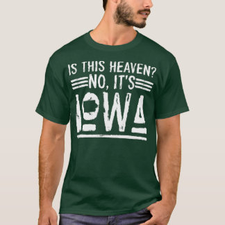 Baseball Iowa is deze hemel tegenover zijn Iowa T-shirt
