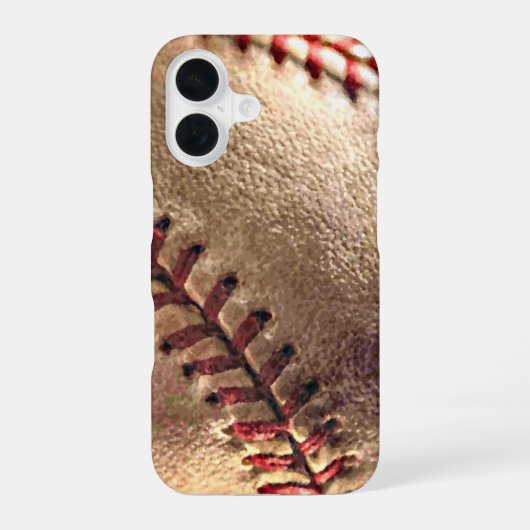 Baseball iPhone 16 Hoesje (Achterkant)