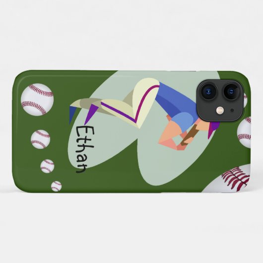 Baseball Iphone-draagtas Case-Mate iPhone Case (Achterkant (horizontaal))
