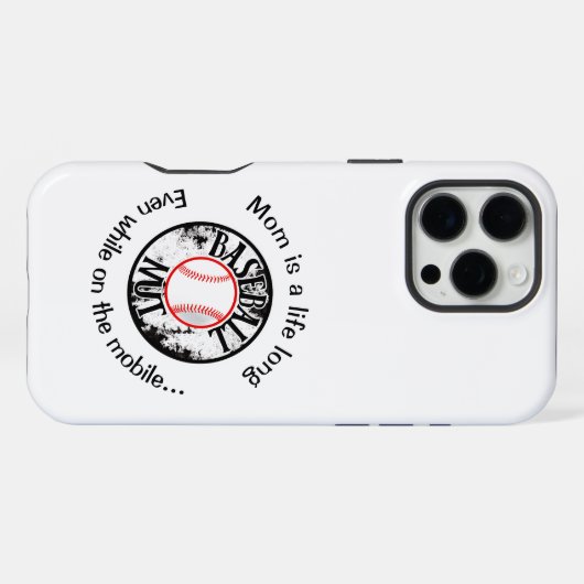 Baseball iPhone Hoesje (Achterkant horizontaal)