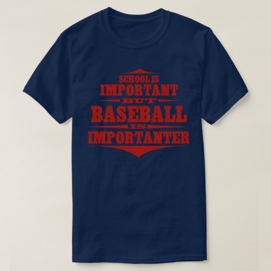 Baseball is belangrijk t-shirt (Design voorkant)