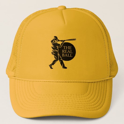 Baseball is de Real Ball Trucker Hat Trucker Pet (Voorkant)
