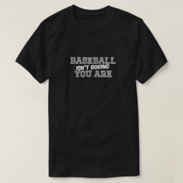 Baseball is geen Mannen met T-Shirt