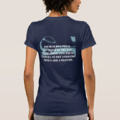 Baseball is geen pastijd jaloers shirt (Achterkant)