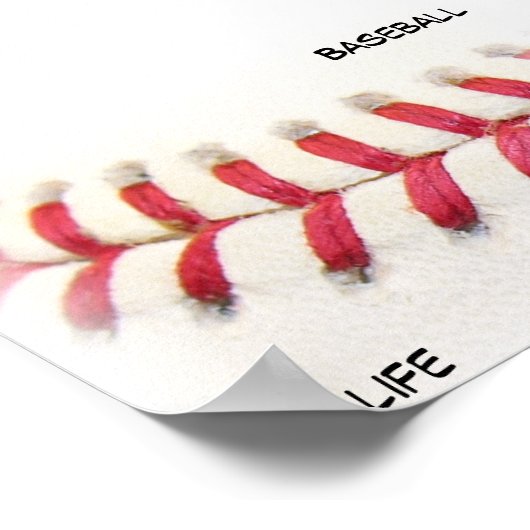 Baseball is Life Poster (Hoek)