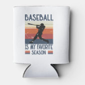 Baseball is mijn favoriete seizoen blikjeskoeler (Voorkant)
