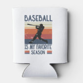 Baseball is mijn favoriete seizoen blikjeskoeler (Achterkant)