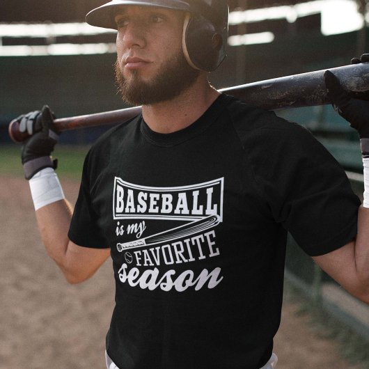 Baseball is mijn favoriete seizoen t-shirt