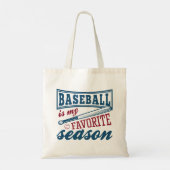 Baseball is mijn favoriete seizoen tote bag (Achterkant)
