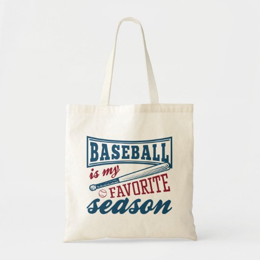 Baseball is mijn favoriete seizoen tote bag (Voorkant)