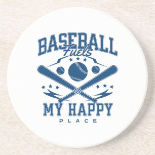 Baseball is mijn geluk zandsteen onderzetter