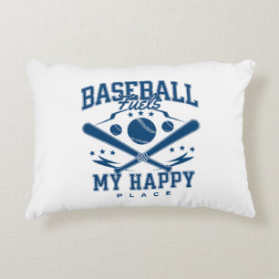 Baseball is mijn geluksplek accent kussen