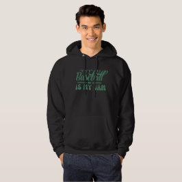 BASEBALL IS MIJN JAM grappige typografische honkba Hoodie