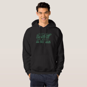 BASEBALL IS MIJN JAM grappige typografische honkba Hoodie