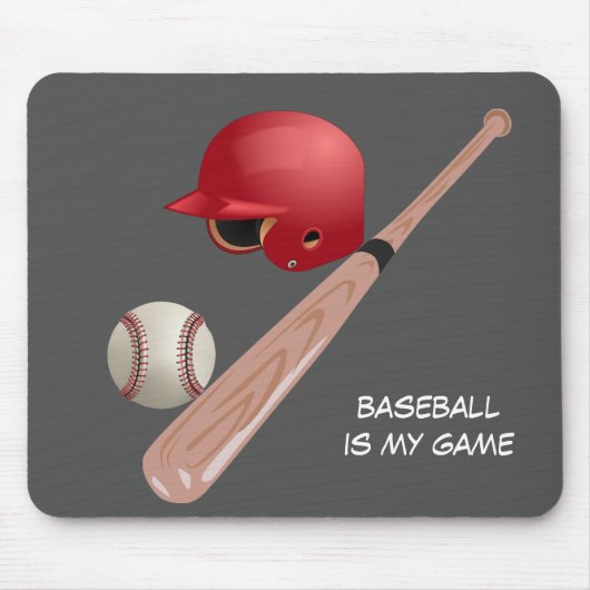 Baseball is mijn spel muismat (Voorkant)