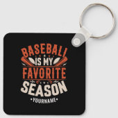 Baseball is my Favorite Season Sleutelhanger (Achterkant)