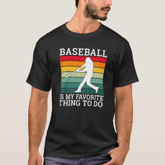 Baseball is my favorite thing to do Baseball   T-shirt (Voorkant)