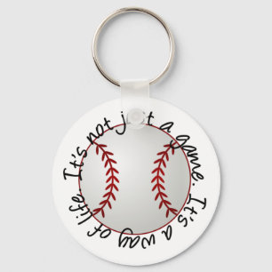 Baseball is niet alleen een spel sleutelhanger