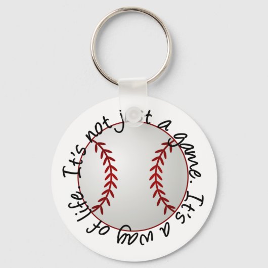 Baseball is niet alleen een spel sleutelhanger (Voorkant)