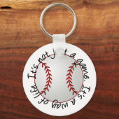 Baseball is niet alleen een spel sleutelhanger (Voorkant)