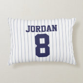Baseball Jersey met aangepaste naam en nummer Accent Kussen (Voorkant)