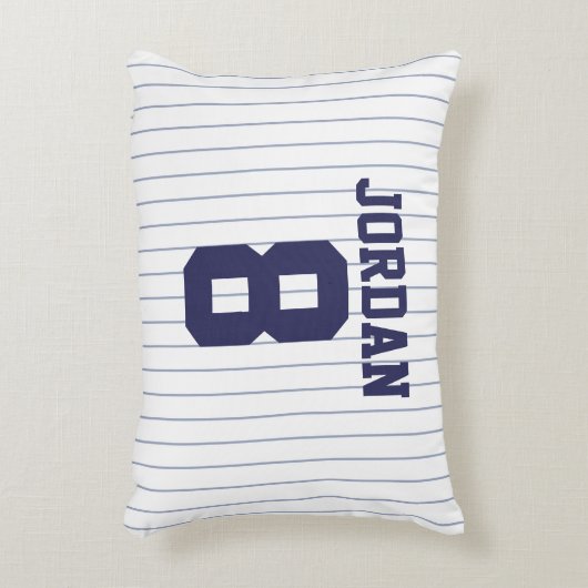 Baseball Jersey met aangepaste naam en nummer Accent Kussen (Voorkant(Verticaal))