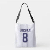 Baseball Jersey met aangepaste naam en nummer Crossbody Tas (Achterkant)