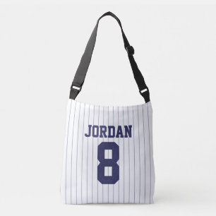 Baseball Jersey met aangepaste naam en nummer Crossbody Tas