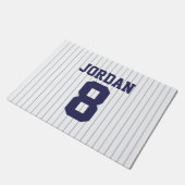 Baseball Jersey met aangepaste naam en nummer Deurmat (Schuin)