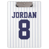 Baseball Jersey met aangepaste naam en nummer Klembord (Voorkant)