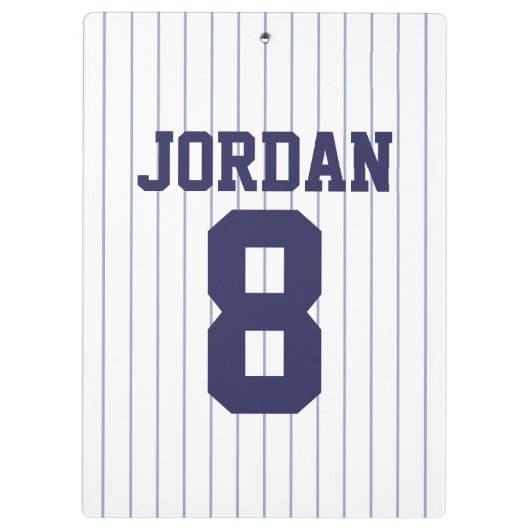 Baseball Jersey met aangepaste naam en nummer Klembord (Achterkant)