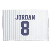 Baseball Jersey met aangepaste naam en nummer Kussensloop (Voorkant)