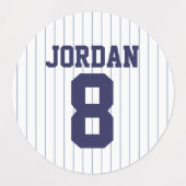 Baseball Jersey met aangepaste naam en nummer Labels (Design 2)