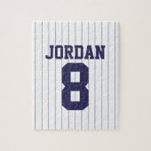Baseball Jersey met aangepaste naam en nummer Legpuzzel (Verticaal)