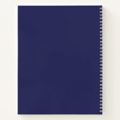 Baseball Jersey met aangepaste naam en nummer Notitieboek (Achterkant)