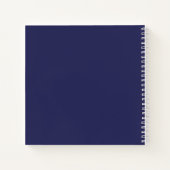 Baseball Jersey met aangepaste naam en nummer Notitieboek (Achterkant)