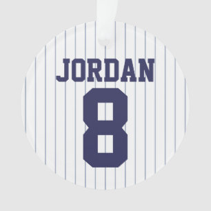 Baseball Jersey met aangepaste naam en nummer Ornament